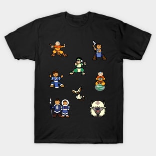 ATLA Mini Stickers: Gaang T-Shirt